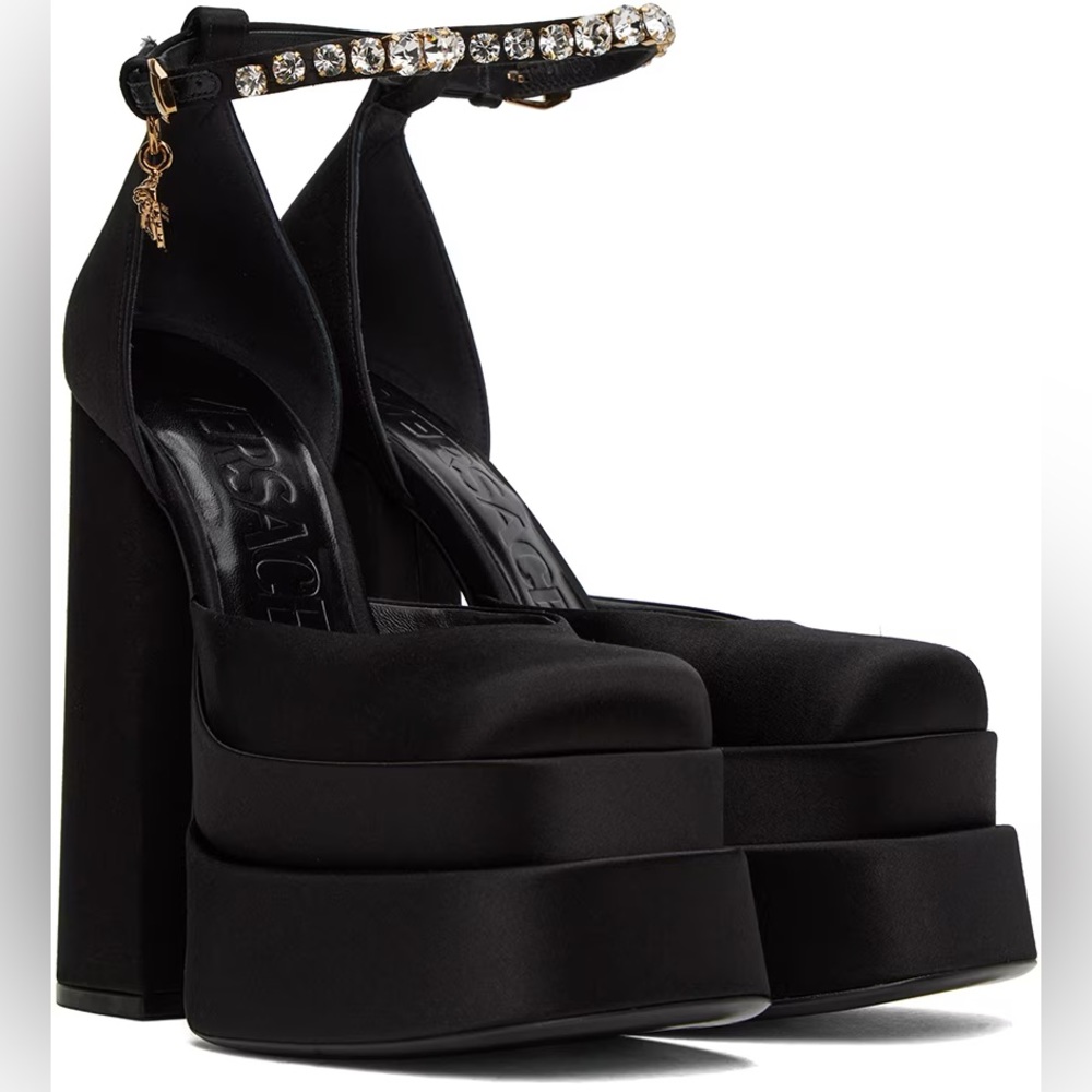 Black Versace Medusa Aevitas Platforms